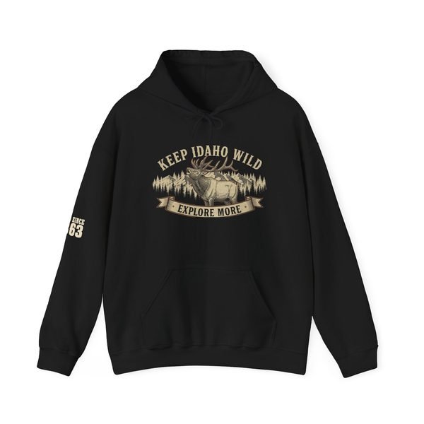 Keep Idaho Wild - Bull Elk Hoodie